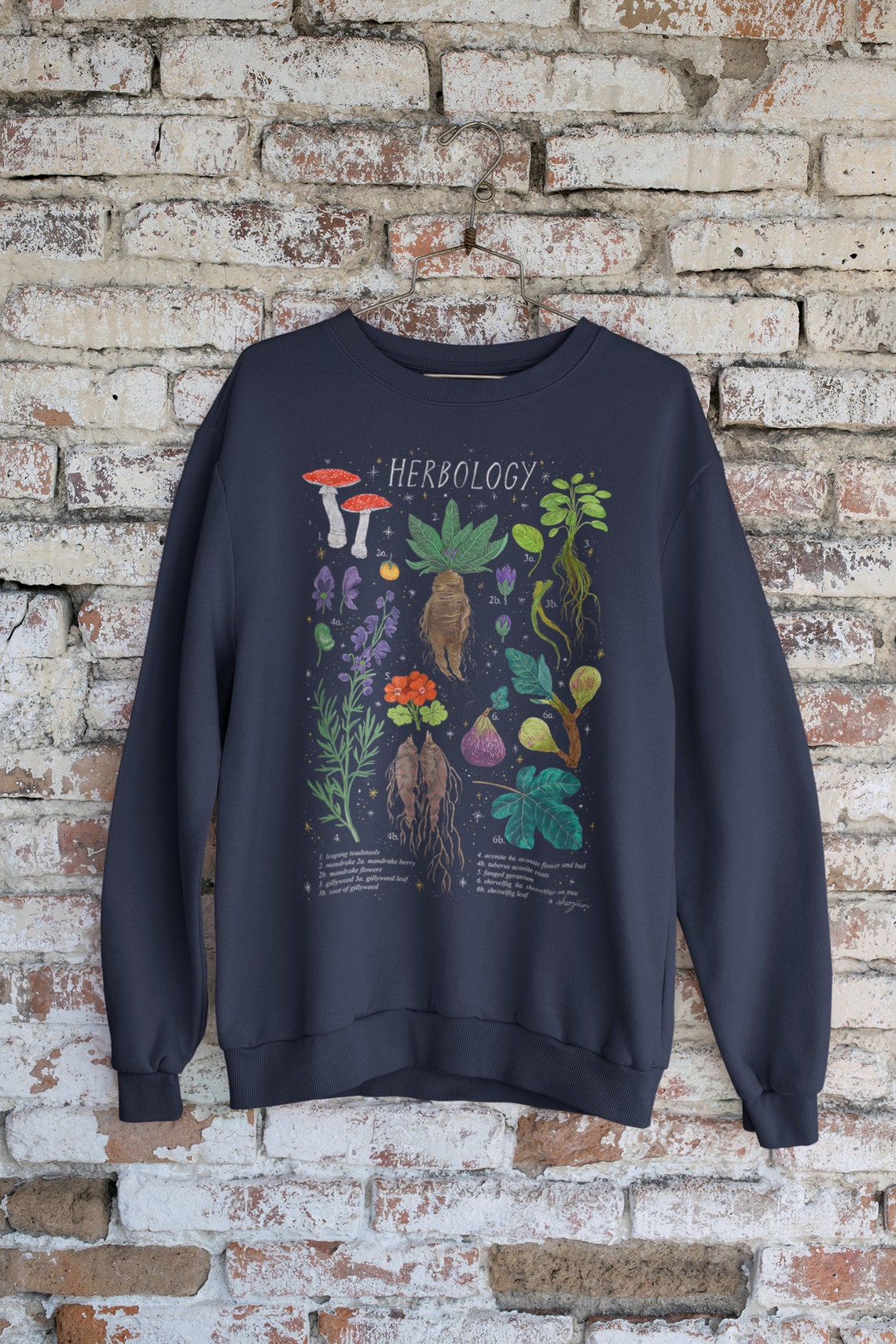 etsy herbology sweatshirt