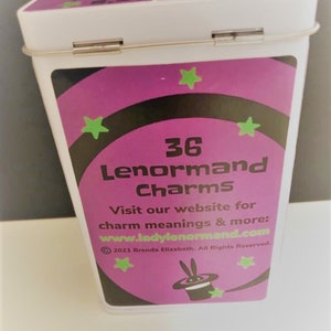 Magic's Lenormand Charms 36 Colorful Charms w/ Tin Box image 4
