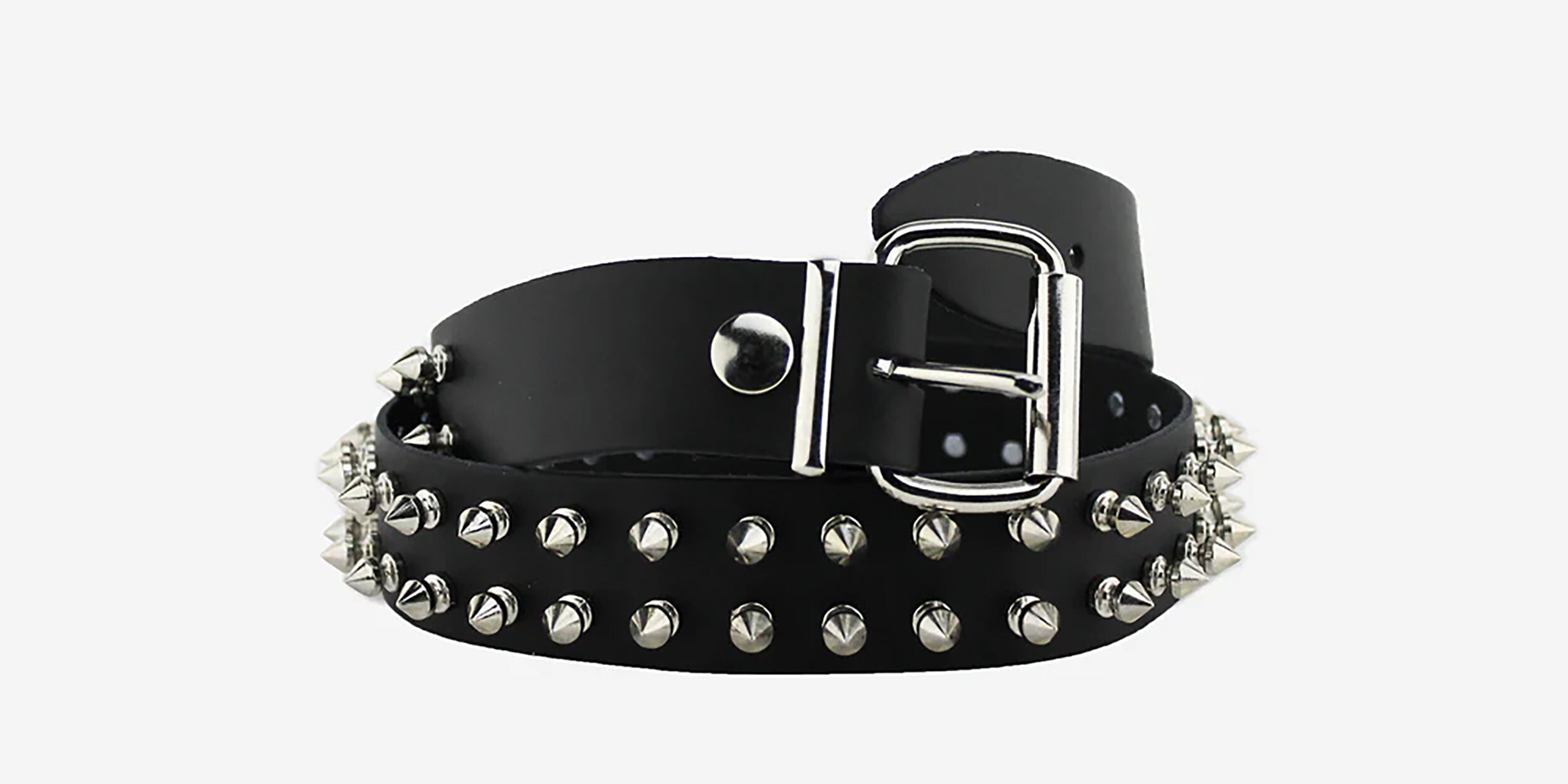 Stud Belt With Spike Studs. Studded Belt With 1 2 3 or 4 Etsy UK