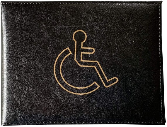 Buy Lorenz Leather Effect Grained Pu Disabled Badge Parking Permit Holder  Cover Black Online in India 