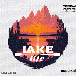Lake Life Png | Sublimate Designs Download | Cut File | Lake Days Png | Lake Png | Lake Vibes Png | Digital Download | Summer Png