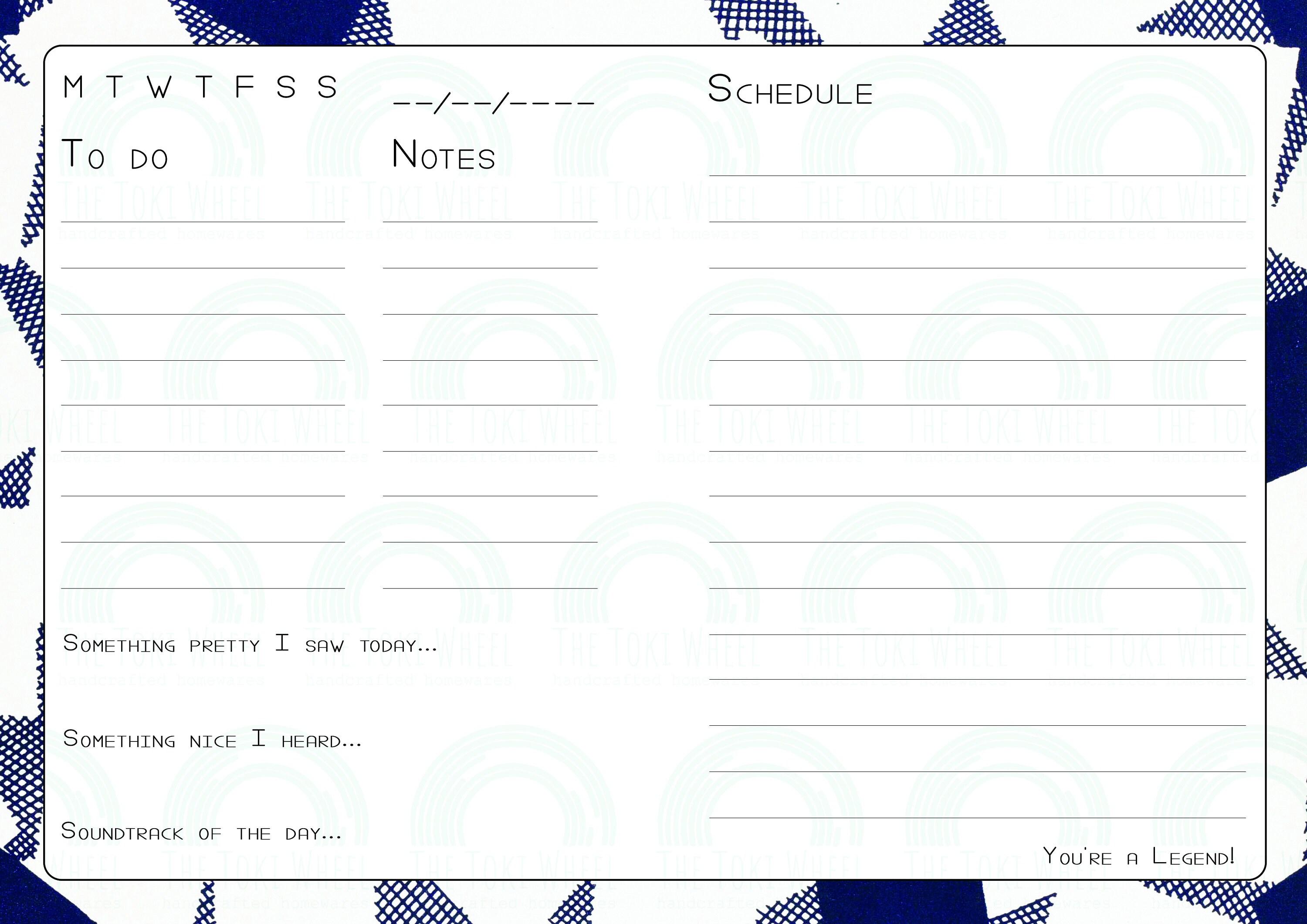 You're a legend planner printable Etsy