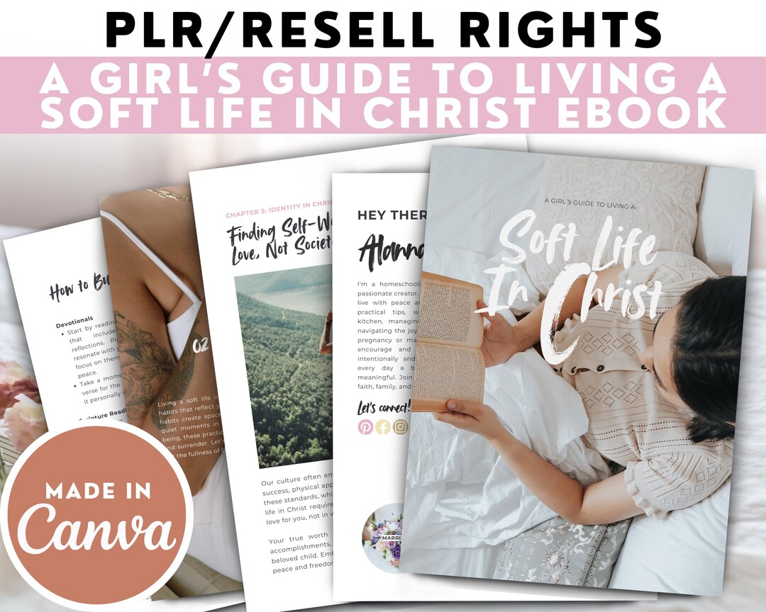 Editable PLR Christian Ebook | PLR Resell Canva Template | Christian ...