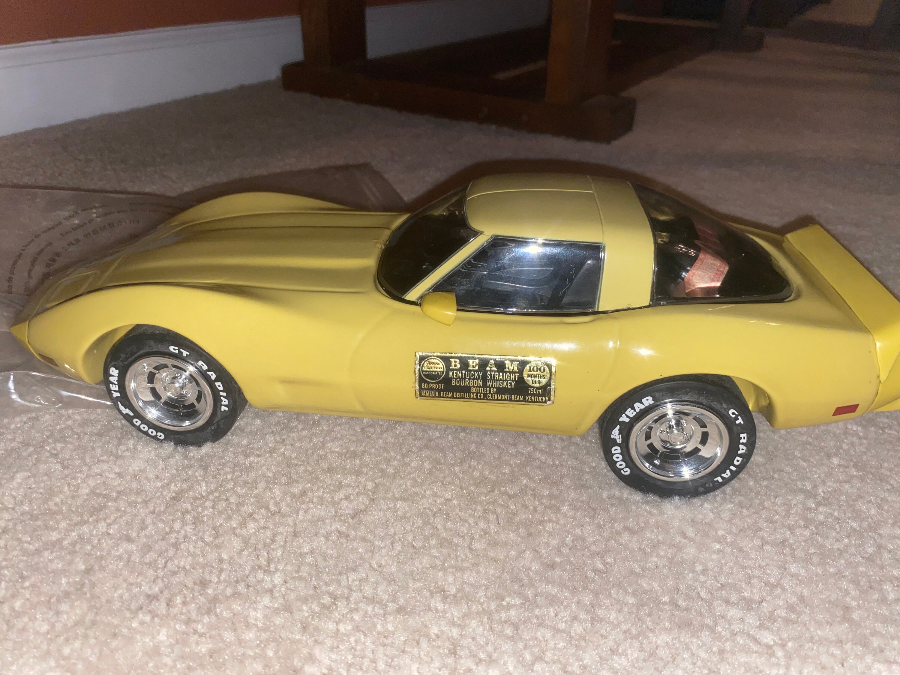 Jim Beam 1978 Yellow Corvette Decanter Etsy