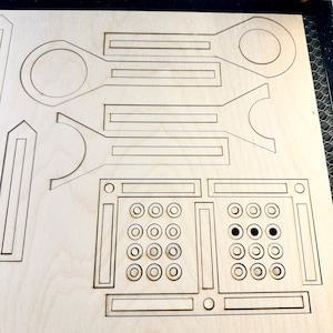 Fiber Laser 40mm and 50mm Jigs - New Design - SVG & Lightburn Files