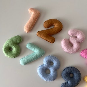 Felt Numbers, Toys for Kids, Learning Numbers 1-10, Educational Toys ...