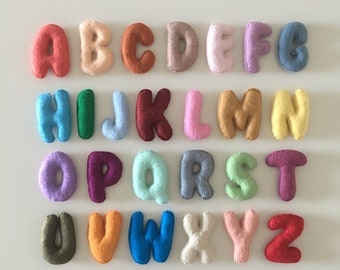 小文字のフェルトマグネットアルファベット。 - Etsy 日本