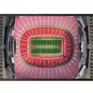 Arrowhead Stadium Top Down - - Wall Art, Digital Print, Printable Art, DIY Printable, Poster, Kansas City Chiefs, NFL Football, Chiefs