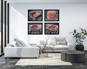 Arrowhead Stadium Collection - - Väggkonst, Digitaltryck, Utskrivbar Konst, DIY Utskrivbar, Poster, Kansas City Chiefs, NFL Fotboll, Chiefs
