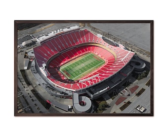Arrowhead Stadium SW - - Väggkonst, Digitaltryck, Utskrivbar Konst, DIY Utskrivbar, Poster, Kansas City Chiefs, NFL Fotboll, Chiefs Kingdom