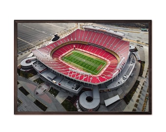 Arrowhead Stadium SE - - Väggkonst, Digitaltryck, Utskrivbar Konst, DIY Utskrivbar, Affisch, Kansas City Chiefs, NFL Fotboll, Chiefs Kingdom