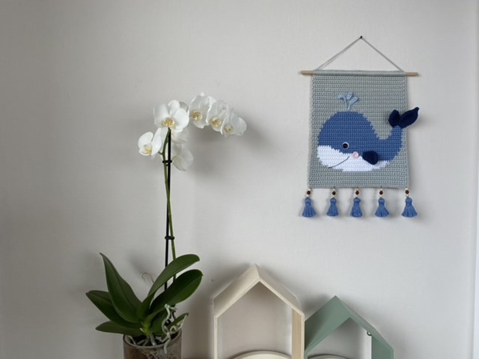 Mural ballena pared colgante pared decoración niños / | Etsy