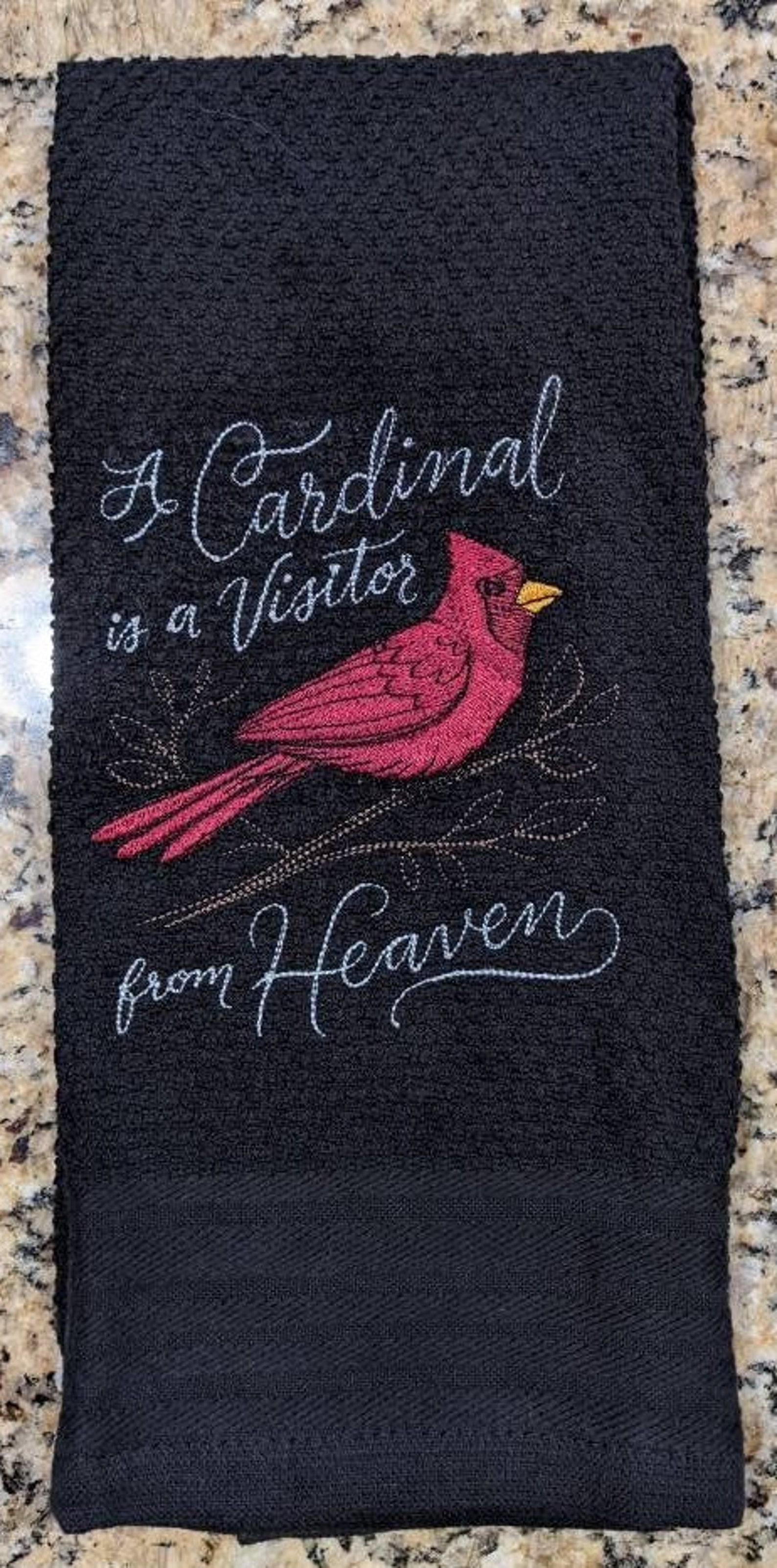 Toalla de cocina Terry Cloth bordada | Etsy