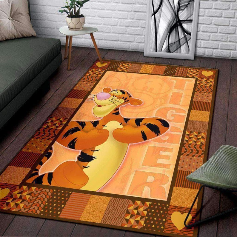 Disney Rug Disney Lover Gift,Floor Decor,Winnie The Pooh Disney Carpet Disney Clollection Floor Decor Tiger Disney Rug Winnie Pooh Rug