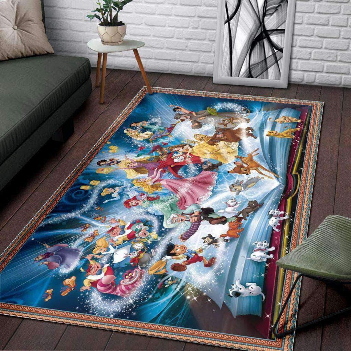Disney Area Rug Disney Rug Disney Carpet Floor Decor Etsy