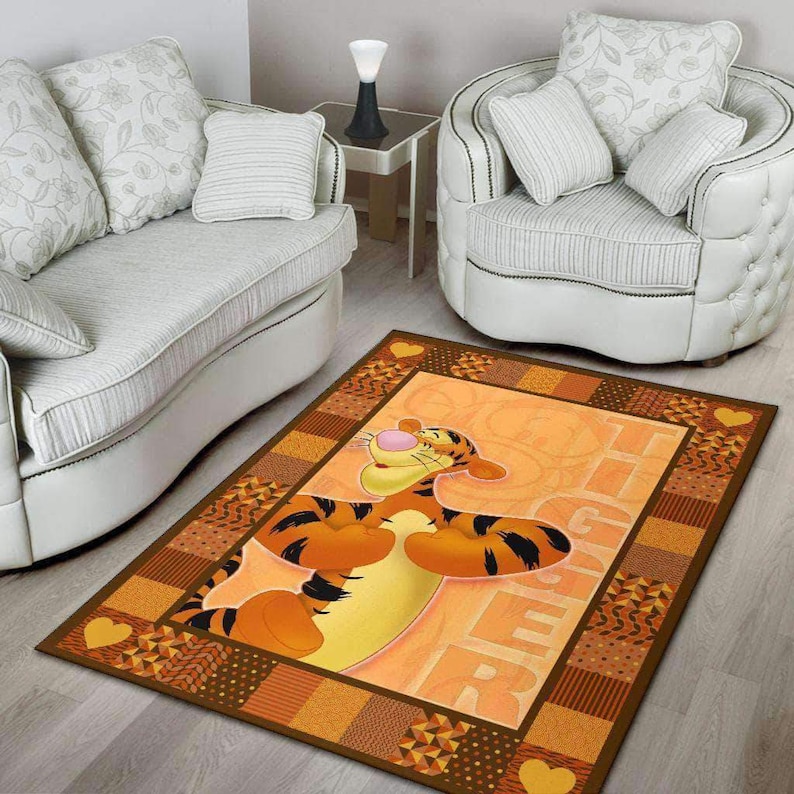 Disney Rug Disney Lover Gift,Floor Decor,Winnie The Pooh Disney Carpet Disney Clollection Floor Decor Tiger Disney Rug Winnie Pooh Rug