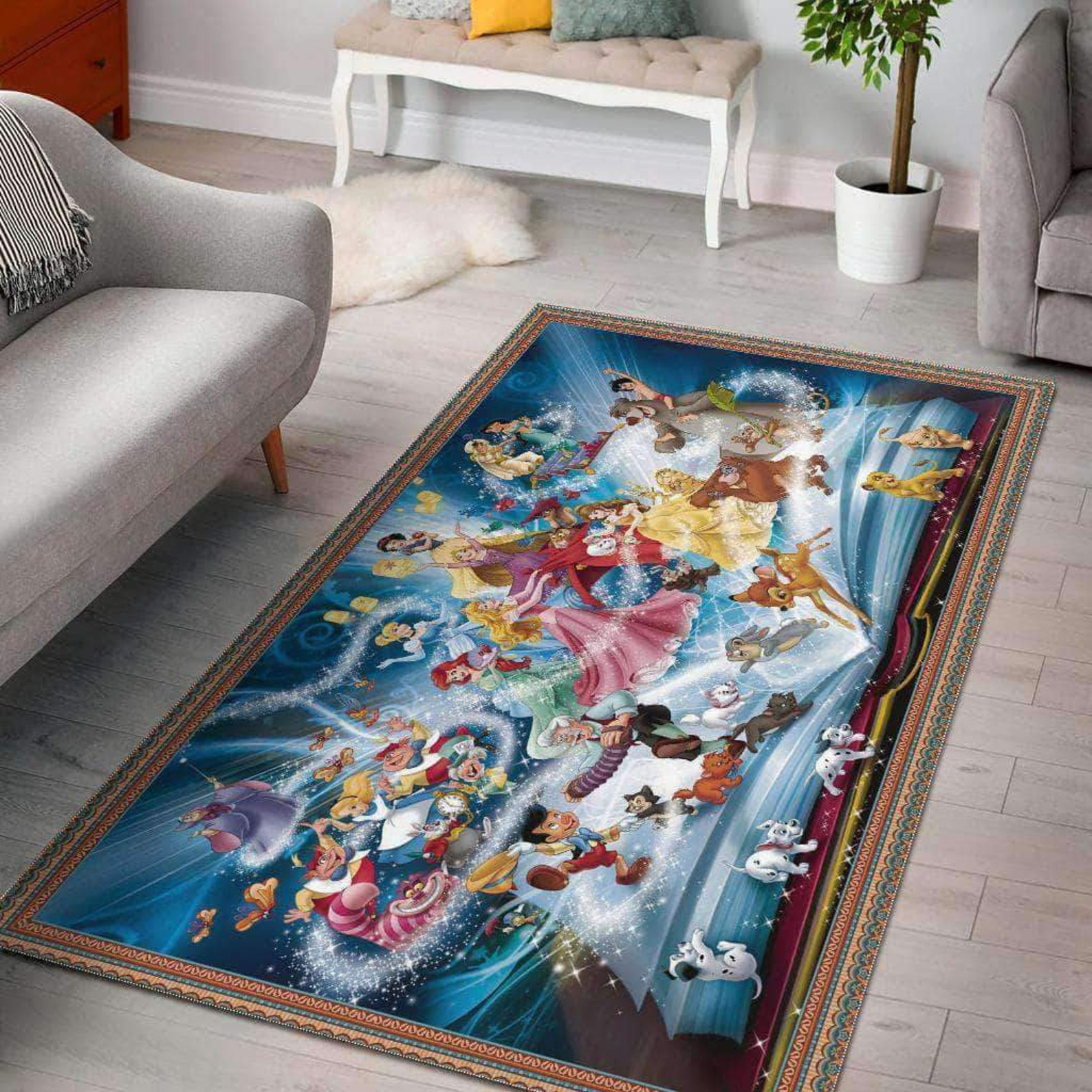 Disney Area Rug Disney Rug Disney Carpet Floor Decor Etsy