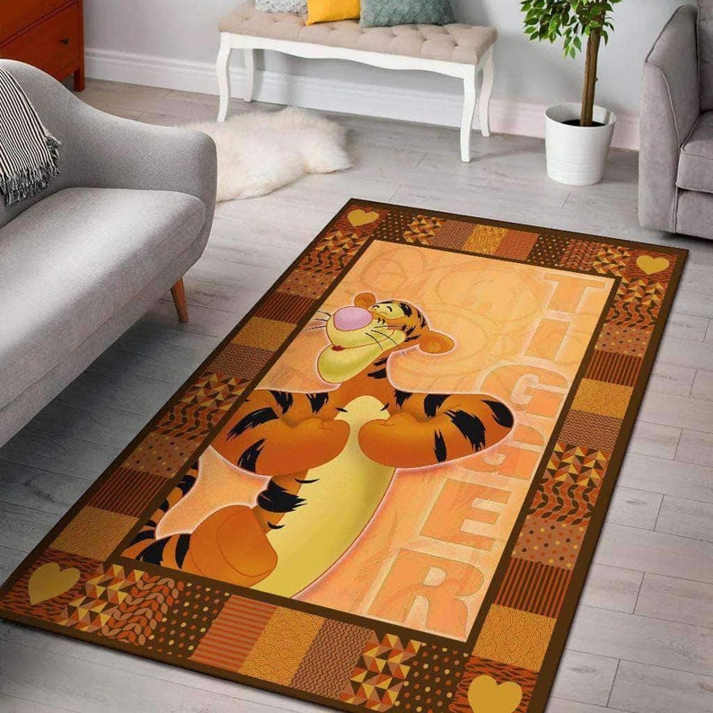 Disney Rug Disney Lover Gift,Floor Decor,Winnie The Pooh Disney Carpet Disney Clollection Floor Decor Tiger Disney Rug Winnie Pooh Rug