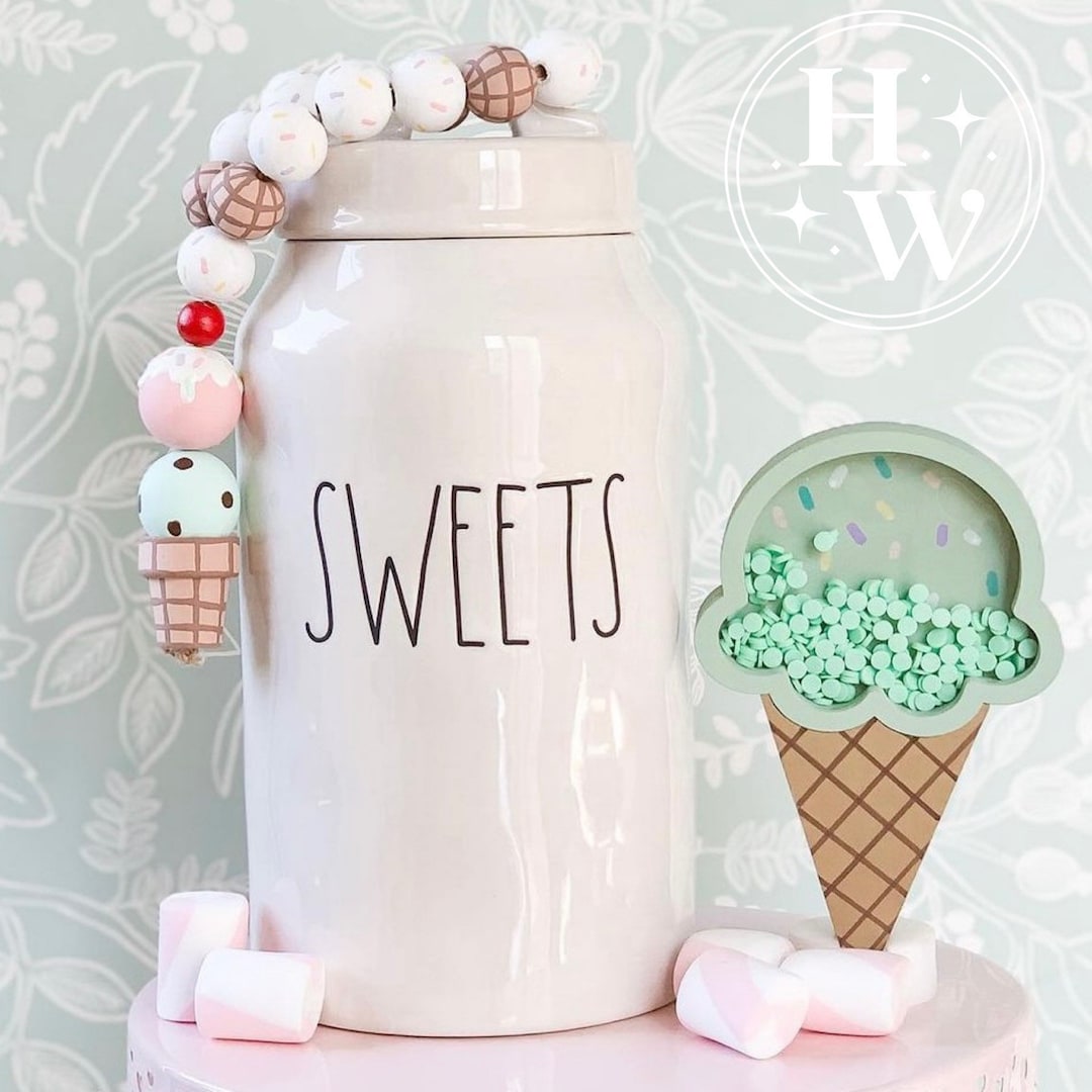 Ice Cream Scoops Bead Garland Loop Etsy