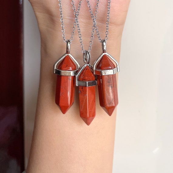 Colgante De Lágrima De Piedra Natural Labradorita - Pulido, Con Cadena Ajustable, Amuleto De Energía Y Equilibrio