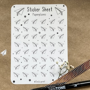 Sticker Paper Planes mini | Sticker Bullet Journal | Journal Sticker | Paperplanes mini