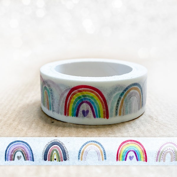 Washi Tape | Regenbogen | 10 m | Aufkleber | Bulletjournal | Journal Sticker