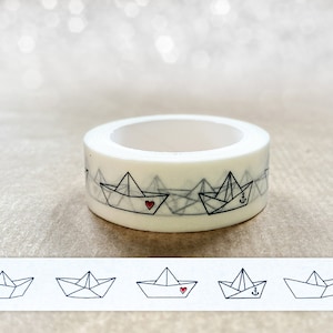 Washi Tape | paper boat | 10 m | Sticker | Bullet journal | Journal stickers