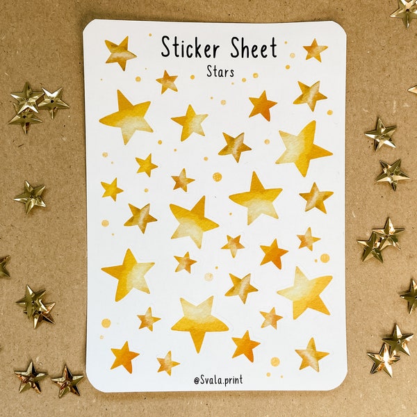 Weihnachten | Stern | Christmas | Aufkleber Bulletjournal | Journal Sticker | Star