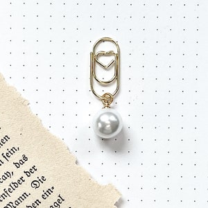 Fermaglio per planner | Graffetta | Perla | Graffetta per diario, planner, giornale o bullet journal
