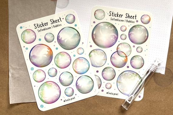 Soap Bubble | Nature Sticker Sheet Soap Bubble | Nature Sticker Sheet