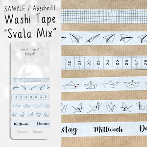 MONSTER | Patroon | Washi-tape | 1,5 cm x 50 cm | wit | Sticker | Bullet-dagboek | Tijdschriftstickers