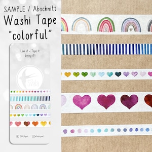 MONSTER | Patroon | Washi-tape | 1,5 cm x 50 cm | kleurrijk | Sticker | Bullet-dagboek | Afplakband