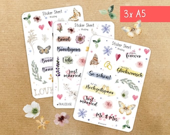 Wedding stickers | Stickers for the guest book | Photo album | Wedding stickers