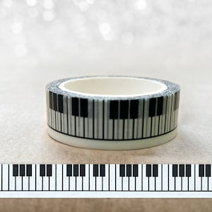 Washi Tape | Klavier Piano | 10 m | Aufkleber | Bulletjournal | Journal Sticker | Watercolor