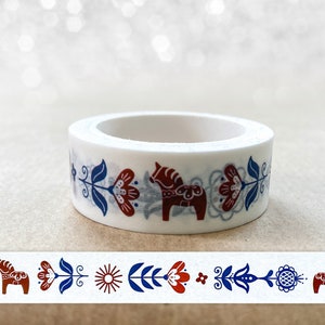 Washi-tape | Scandinavische folklore | 10 m | Stickers | Bullet Journal | Tijdschriftstickers | Waterverf
