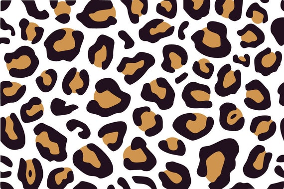 Leopard Cheetah Animal Print Seamless Pattern Vector Svg,png,dxf