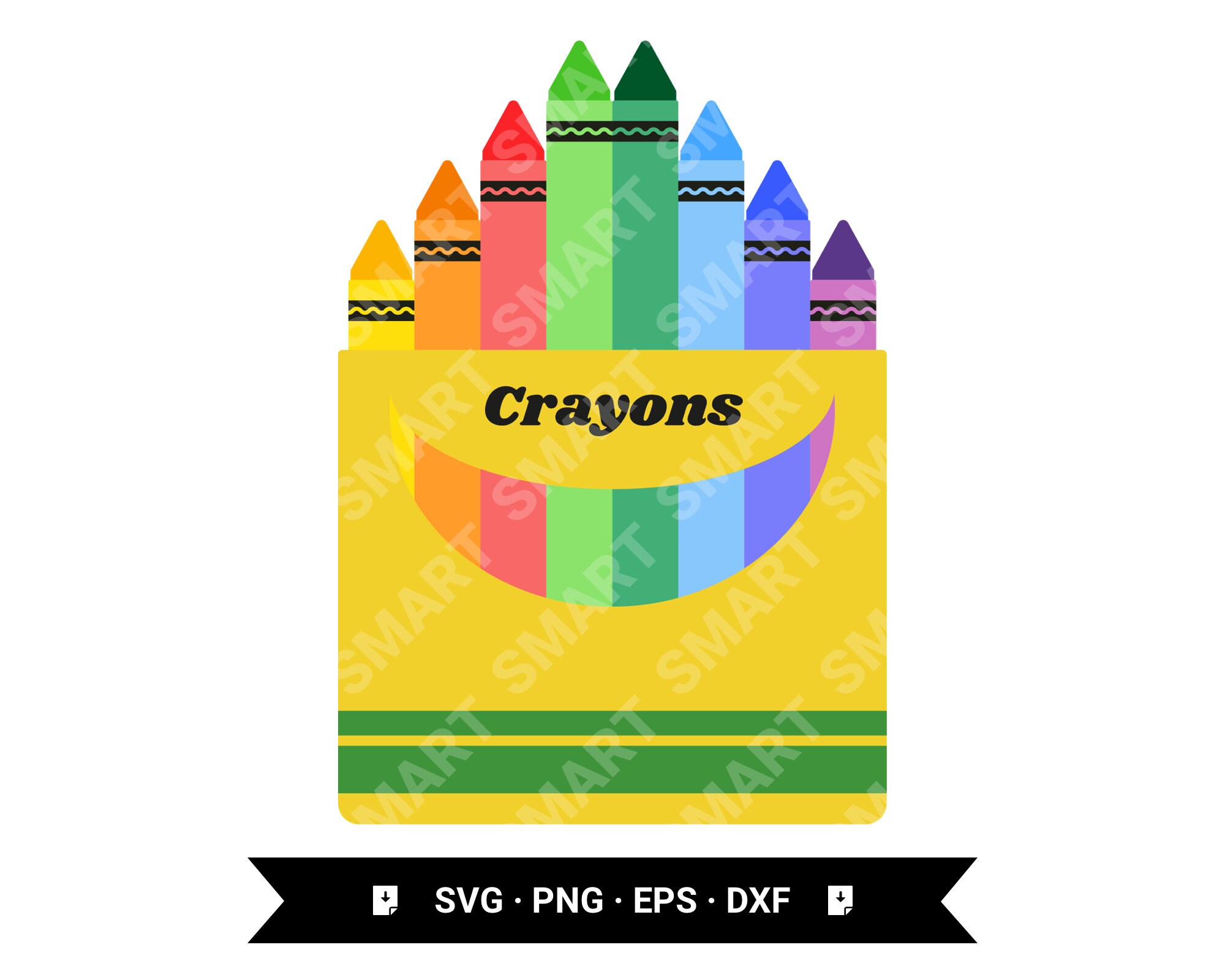 Monogram svgCrayon Pack Name Crayon Split Monogram crayon Etsy