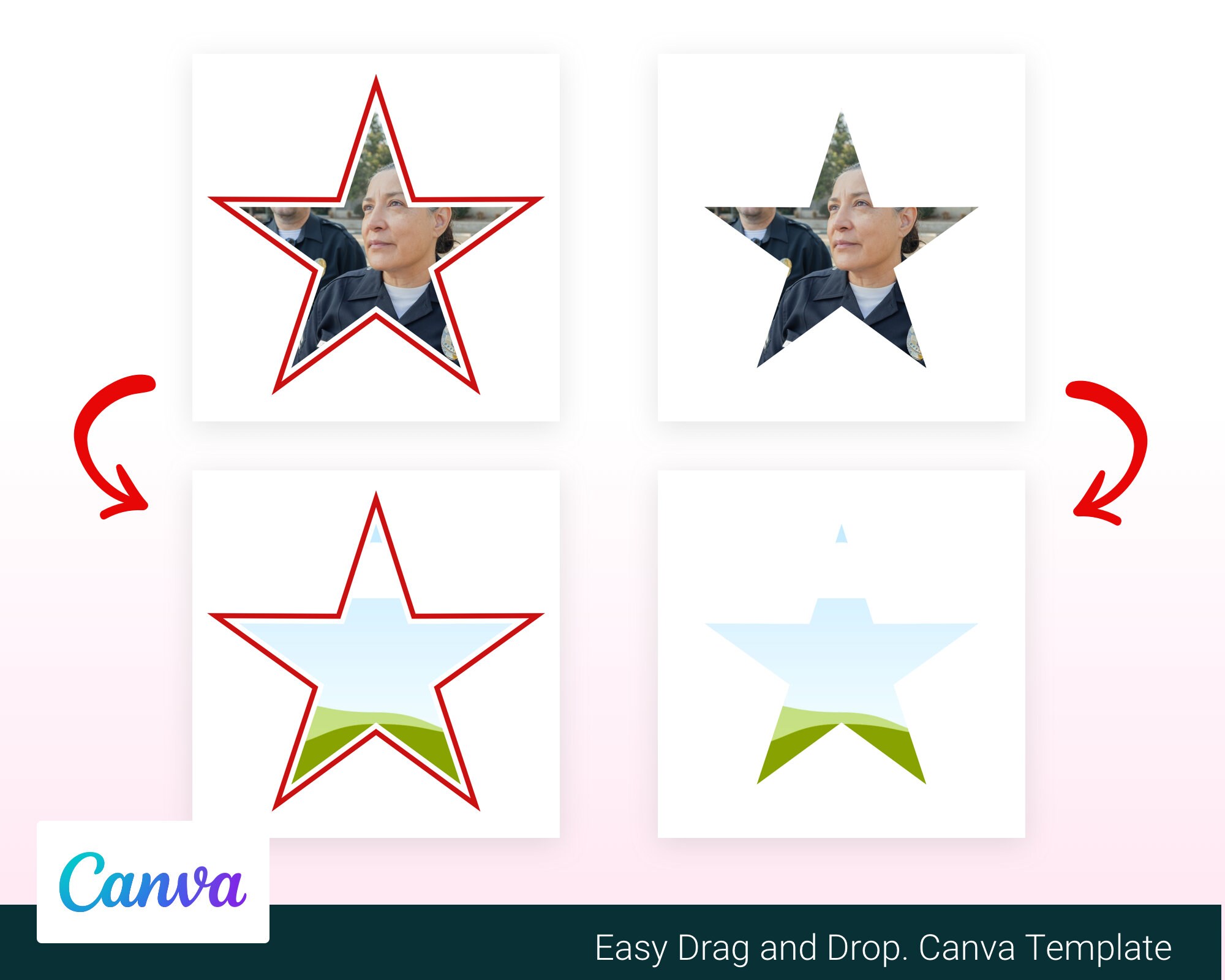 Star Canva Template Full Editable Canva Digital Download - Etsy