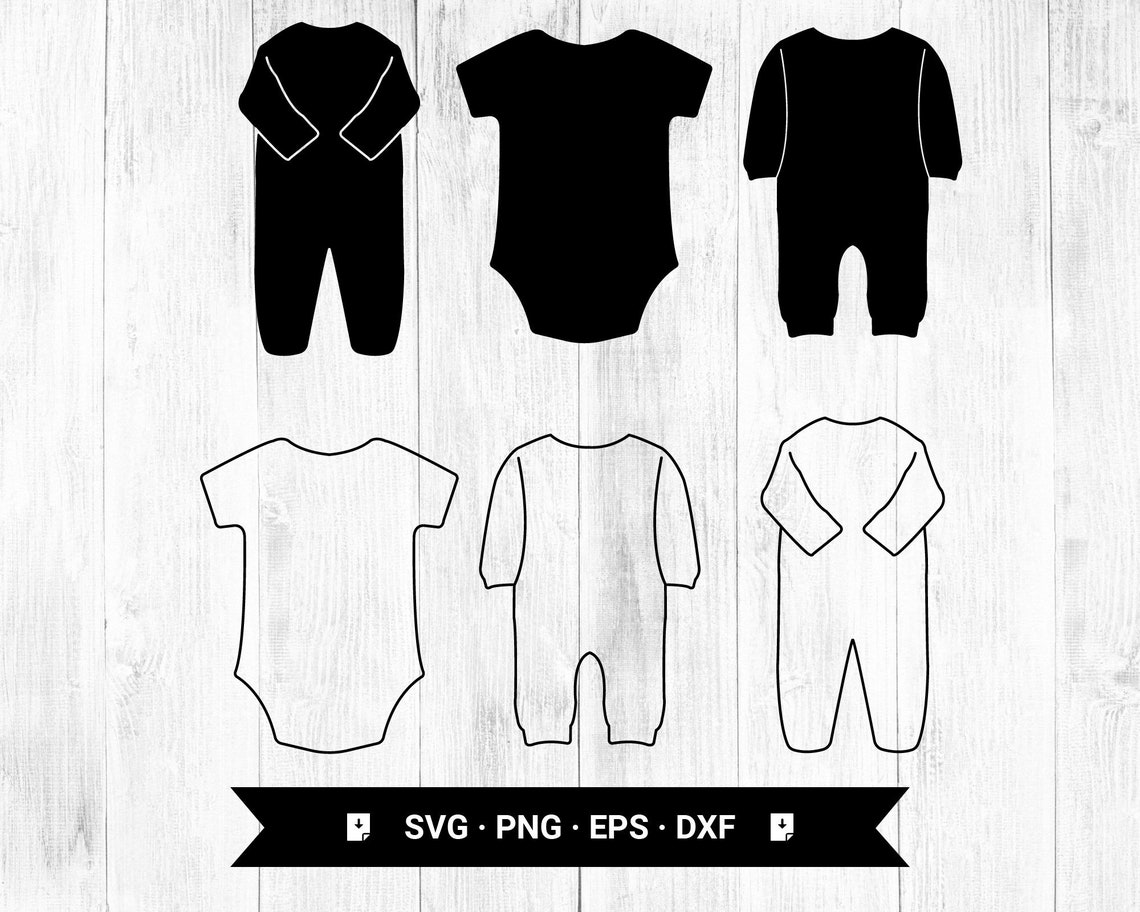 Baby Dress Template Svg PNG EPS Dxf Digital Download - Etsy
