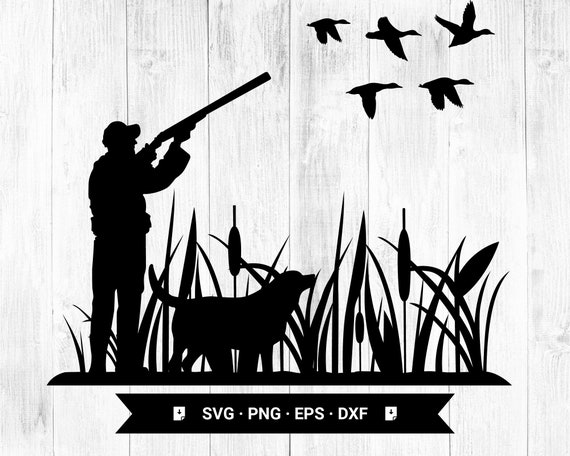 duck hunting silhouette