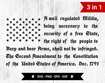 2nd amendment svg,Second amendment american flag svg cut file,Svg,PNG,Dxf,Eps clipart,Cricut files Instant Downloads-Digital Download.