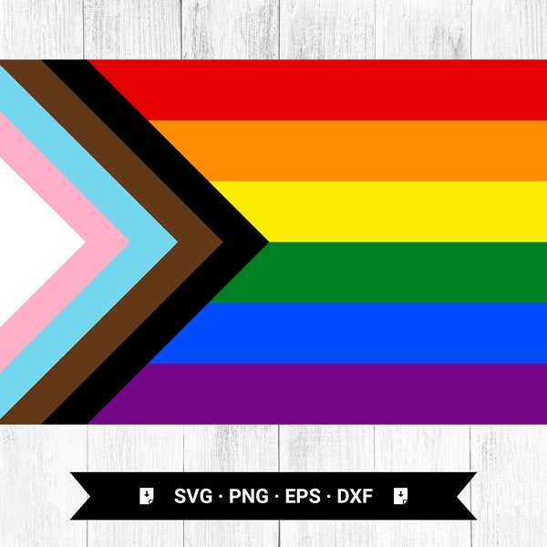 Lgbtq Progress pride,progress pride SVG,progress pride PNG,progress layered pride, progress pride DFX Digital Download - Instant Downloa