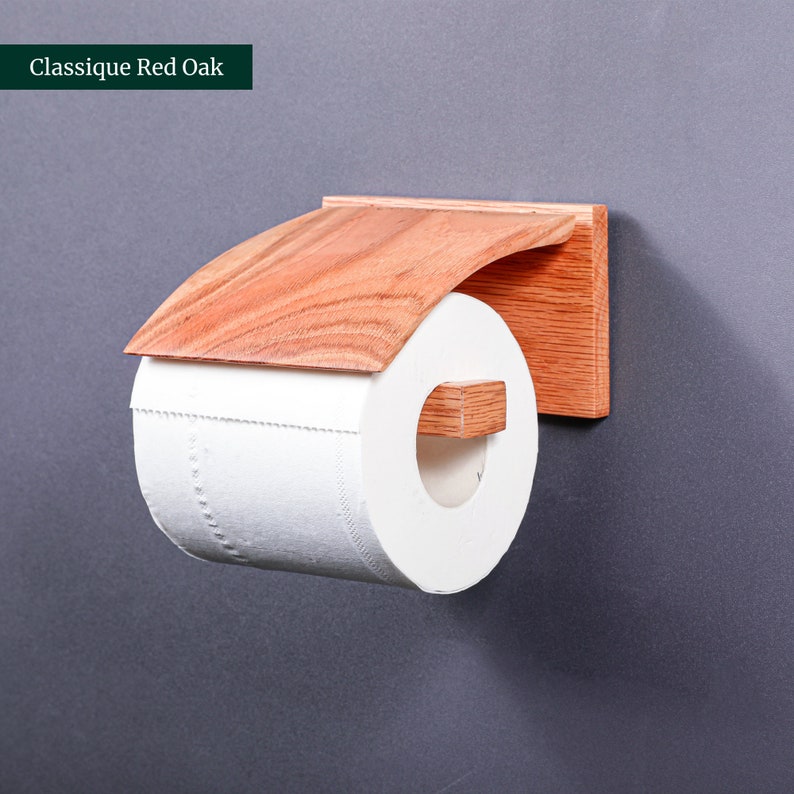 TOILET PAPER HOLDER wooden shelf wc roll Toilet paper unroller Toilet paper door toilet bathroom wall mount Interior decorations image 8
