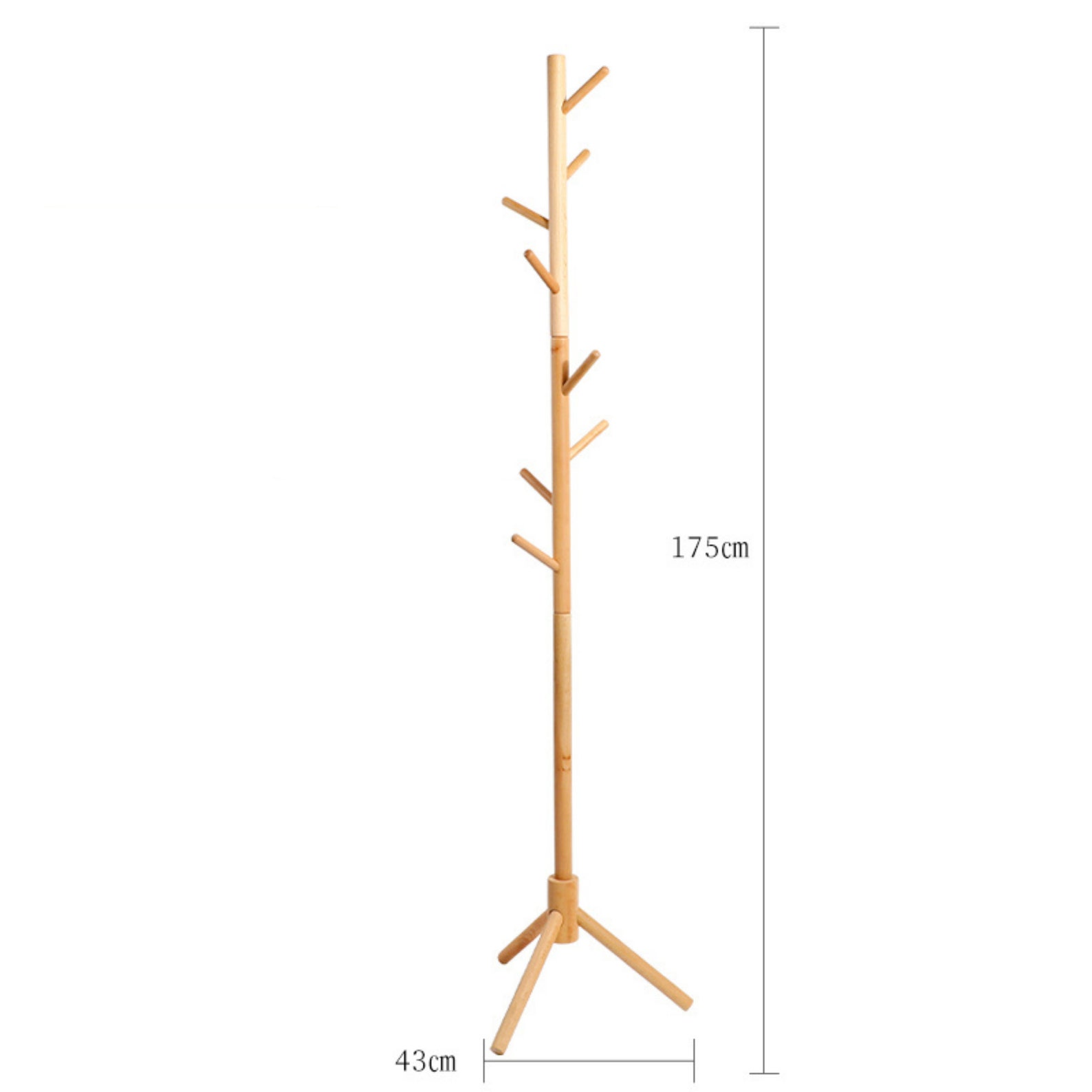 STANDING COAT RACK Wooden Coat Rack Stand Beech Wardrobe - Etsy