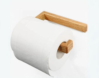 Dispenser toilet Minimalist - Toilet paper holder wooden shelf wc roll - Toilet paper unroller - toilet - bathroom - Interior decorations