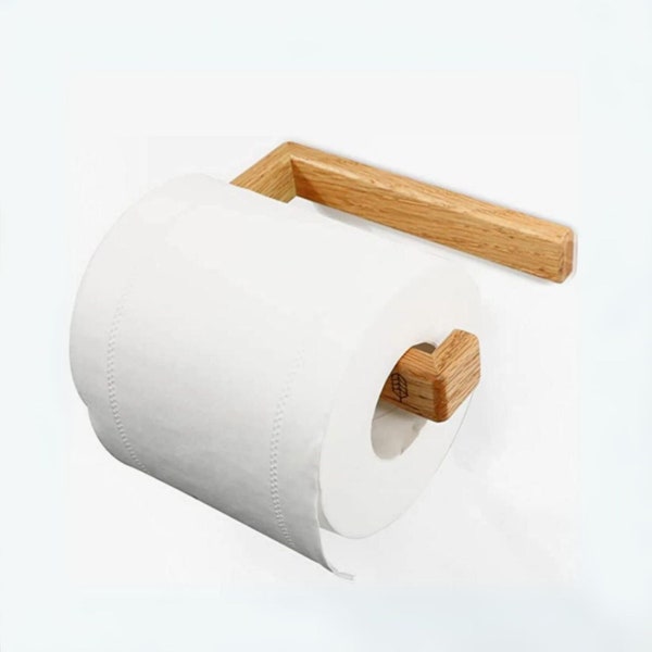 Dispenser toilet Minimalist - Toilet paper holder wooden shelf wc roll - Toilet paper unroller - toilet - bathroom - Interior decorations