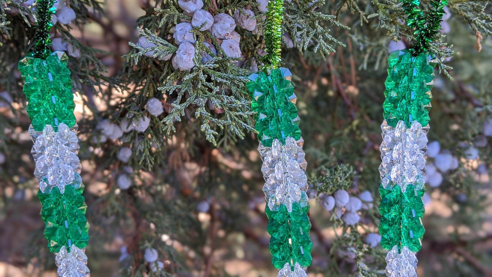 Handmade Christmas Ornaments Christmas Tree Icicles Etsy