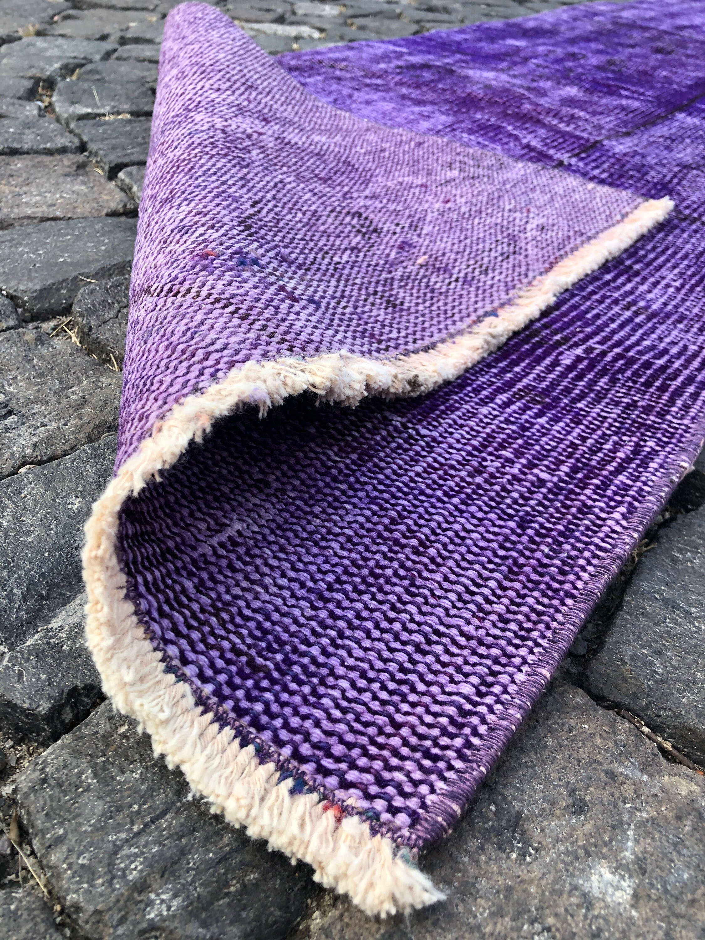 Purple Runner Rug Vintage Rug Boho Rug 1.92 x 7.31 ft Etsy