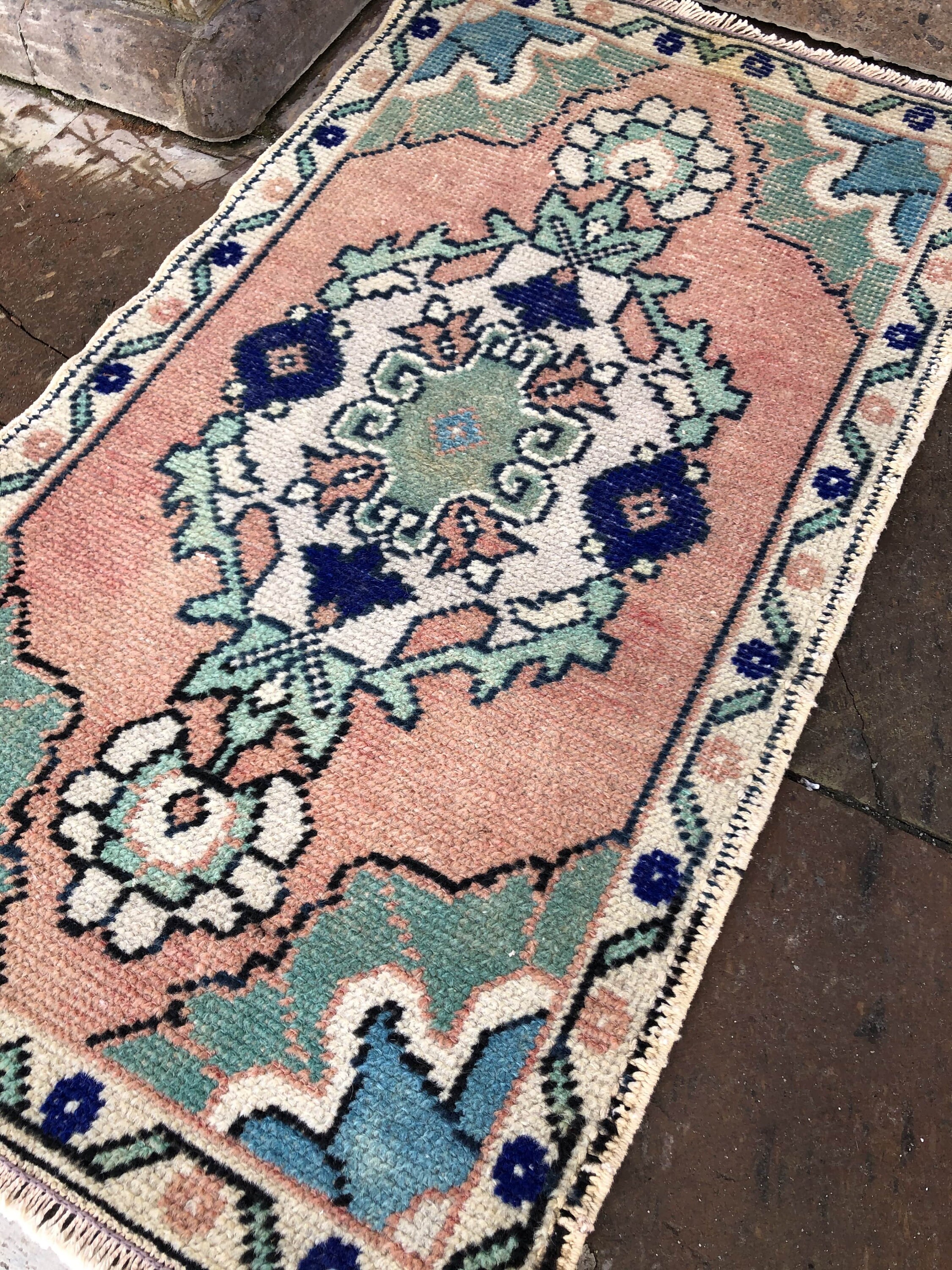 Boho rug Decorative rug Bathroom rug Turkish doormat rug Etsy