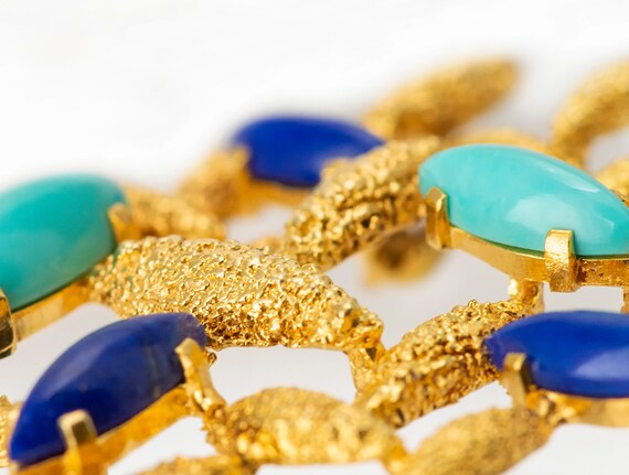 Unique - Vintage - New - Beautiful solid gold bro… - image 4